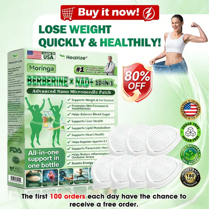🇺🇸 𝐎𝐟𝐟𝐢𝐜𝐢𝐚𝐥 𝐔𝐒 𝐒𝐭𝐨𝐫𝐞 | 🧑‍⚕️🩺 𝐇𝐞𝐚𝐥𝐫𝐢𝐳𝐞® Moringa · Berberine × NAD+ 𝟏𝟎-𝐢𝐧-𝟏 𝐀𝐝𝐯𝐚𝐧𝐜𝐞𝐝 𝐍𝐚𝐧𝐨 𝐌𝐢𝐜𝐫𝐨𝐧𝐞𝐞𝐝𝐥𝐞 𝐏𝐚𝐭𝐜𝐡 🔥🔥🔥🔥