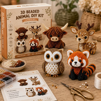 🎁😍 Today Only Save 70% OFF — 🐮Turn Tiny Beads Into Adorable Animals 🐸You'll Be Proud To Display 🐦✨