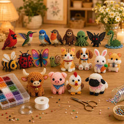 🎁😍 Today Only Save 70% OFF — 🐮Turn Tiny Beads Into Adorable Animals 🐸You'll Be Proud To Display 🐦✨