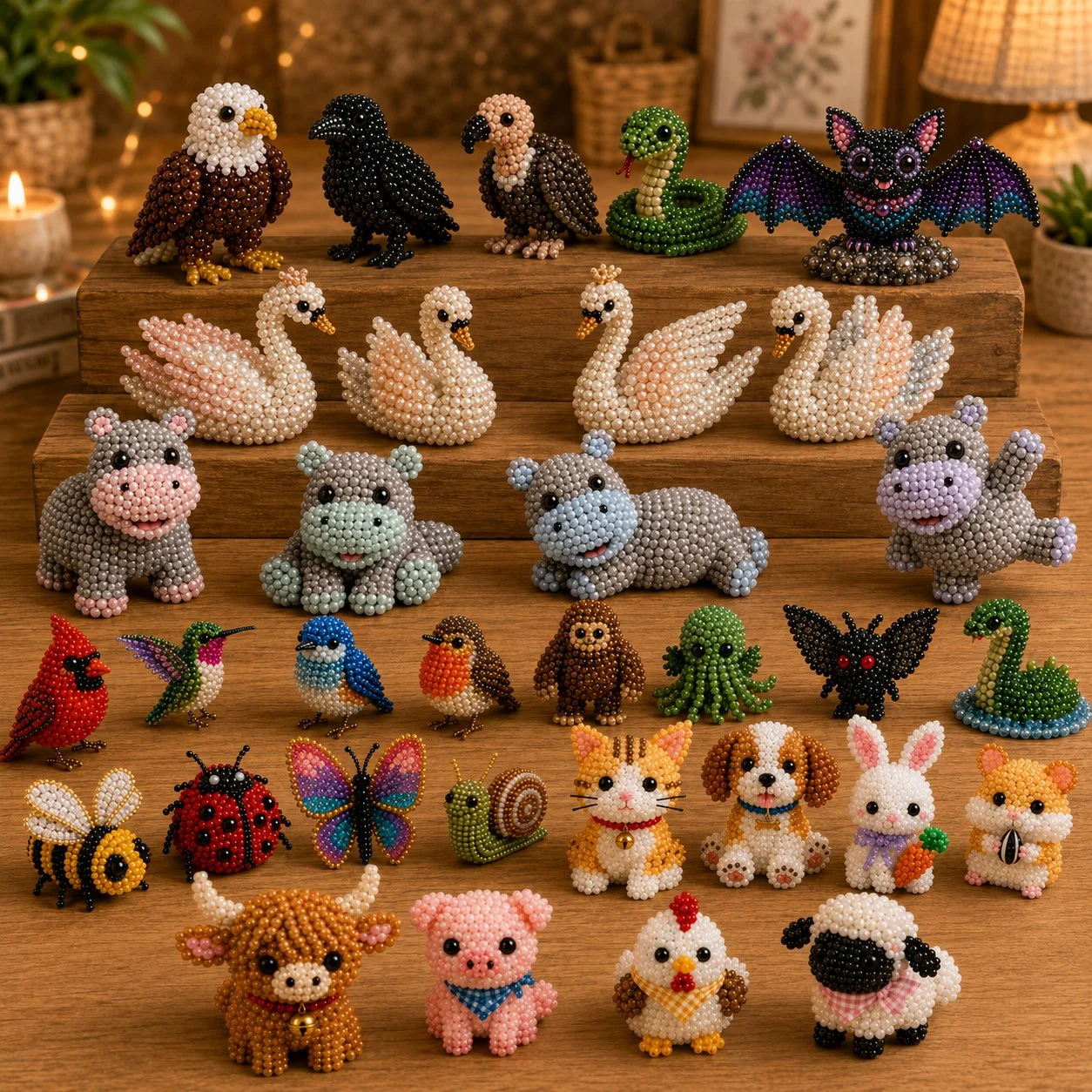 🎁😍 Today Only Save 70% OFF — 🐮Turn Tiny Beads Into Adorable Animals 🐸You'll Be Proud To Display 🐦✨
