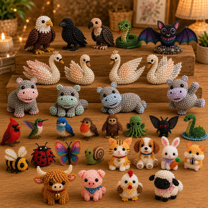 🎁😍 Today Only Save 70% OFF — 🐮Turn Tiny Beads Into Adorable Animals 🐸You'll Be Proud To Display 🐦✨