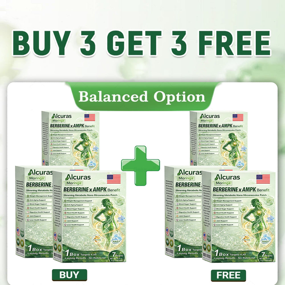 🔥Official Store| 🧑‍⚕️Alcuras™ Moringa × Berberine × AMPK 8-Benefit Slimming & Metabolic Nano Microneedle Patch 🇺🇸  Just once a day · Visible changes in 7 days  ✅ For obesity, loose skin, diabetes, sleep apnea, joint issues, and more🔥