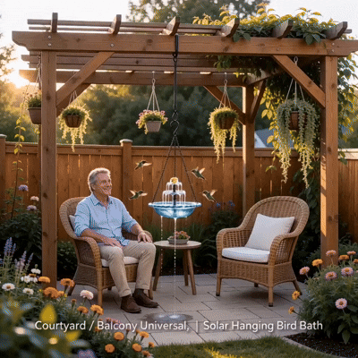 🔥 Last Day 50% OFF — Watch Your Garden Come Alive with Birds, Sunlight & Flowing Water