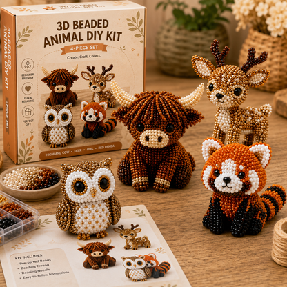 🎁😍 Today Only Save 70% OFF — 🐮Turn Tiny Beads Into Adorable Animals 🐸You'll Be Proud To Display 🐦✨