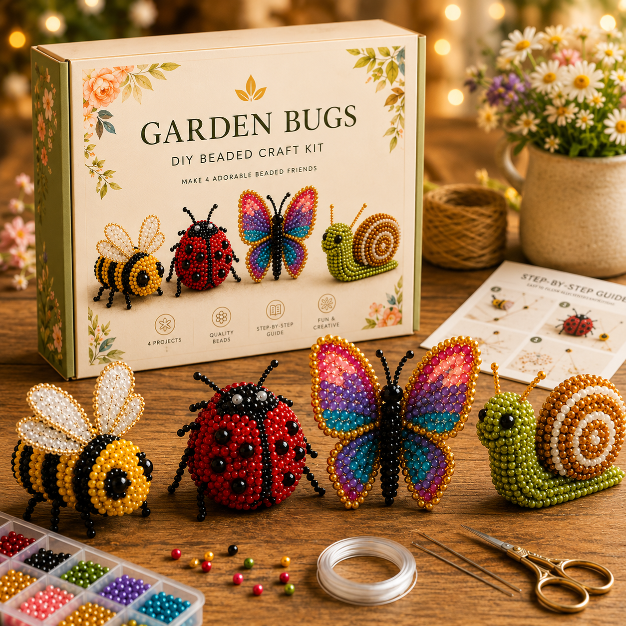 🎁😍 Today Only Save 70% OFF — 🐮Turn Tiny Beads Into Adorable Animals 🐸You'll Be Proud To Display 🐦✨