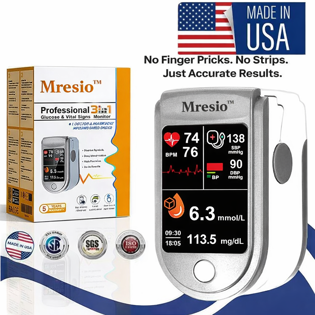 Mresio™Develops Newly Launched Non-Invasive Smart Glucose Meter ✅made in the USA✅🔥Limited stock available!🔥